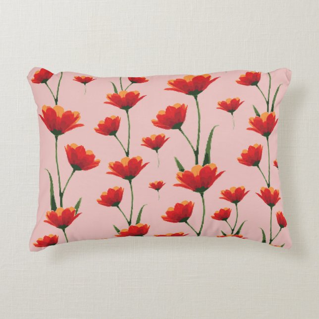 Almofada Decorativa Dawnfire Poppies (Frente)