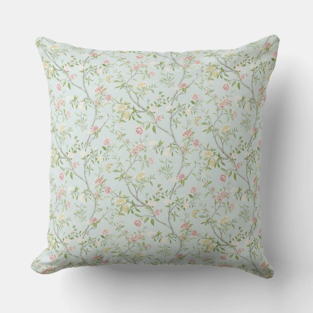 Almofada Decorativa de Floral Delicado com Fundo V (Frente)