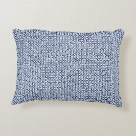 Almofada Decorativa De matéria têxtil azul da verificação de Itajime