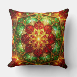 Almofada Decorativa de Natal Verde Vermelha