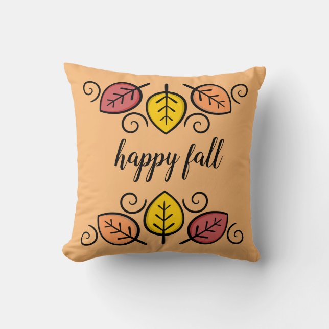 Almofada Decorativa de Outono Feliz (Frente)