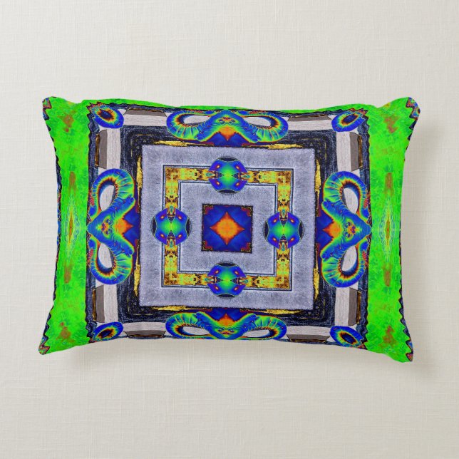 Almofada Decorativa Decoração Abstrata (Verso)