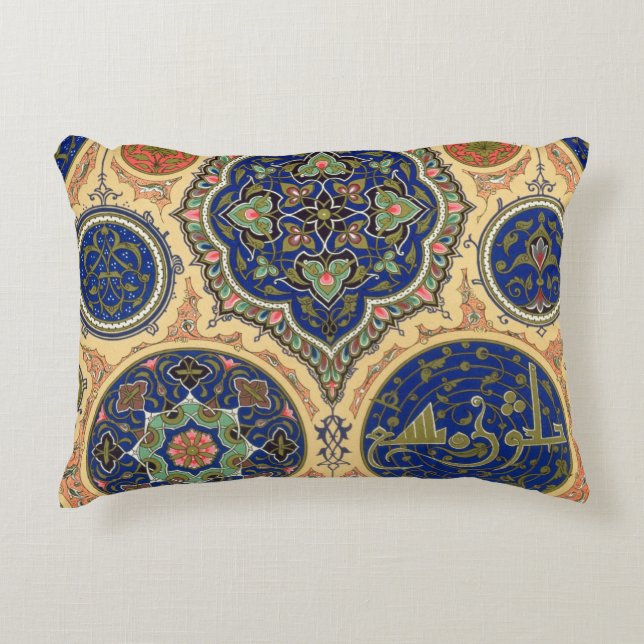 Almofada Decorativa Decoração árabe, placa XXVII 'de O policromo (Frente)