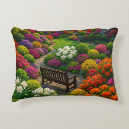 Almofada Decorativa Decoração da Cena Floral do Jardim