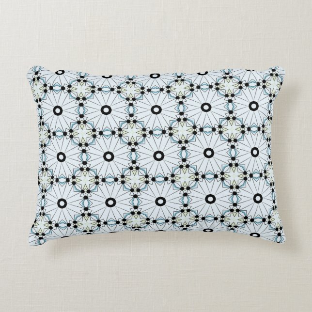 Almofada Decorativa decorative pillow featuring a geometric pattern (Frente)