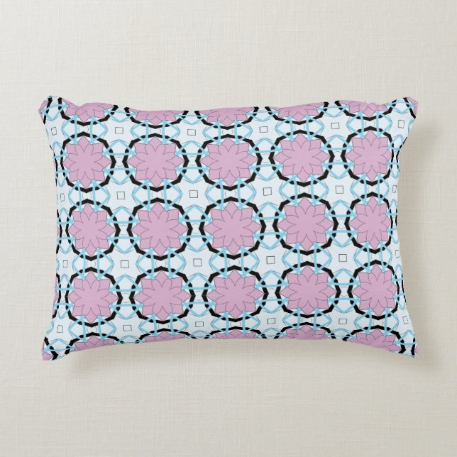 Almofada Decorativa decorative pillow featuring a geometric pattern (Frente)