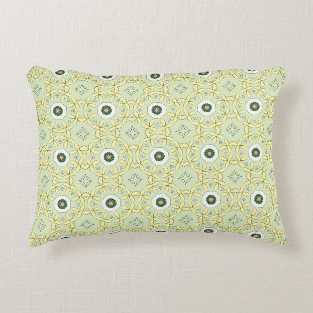 Almofada Decorativa decorative pillow featuring a geometric pattern (Frente)