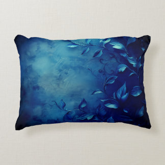 Almofada Decorativa Deep Blue Decorative Leaves