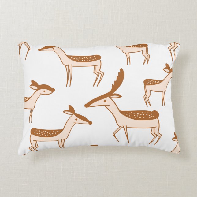 Almofada Decorativa Deer tocando na neve (Frente)
