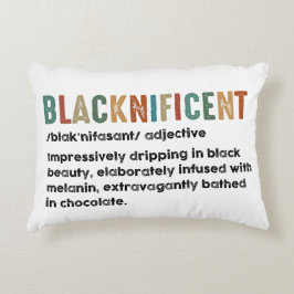 Almofada Decorativa Definição Engraçada Blacknificent Mês da História