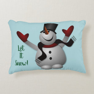 Almofada Decorativa Deixais lhe para nevar boneco de neve