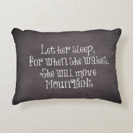 Almofada Decorativa Deixe-A Dormir Ela Vai Mover A Cotação De Montanha