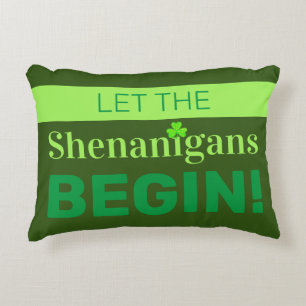Almofada Decorativa Deixe Os Shenanigans Começar O Travesseiro De Des
