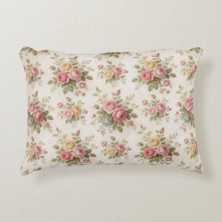 Almofada Decorativa 🌹 Delicada Pequena Rosa Estilo Jardim Vintage 🌹