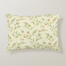 Almofada Decorativa Delicar Creme Verde n Blush Botanical Patterno