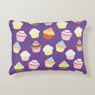 Almofada Decorativa Delicioso sotaque de Cupcakes de aniversário decor