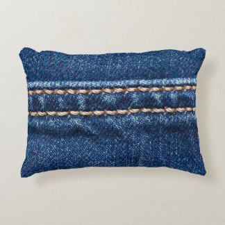 Almofada Decorativa Densidade com títulos: a textura do jeans fechado.