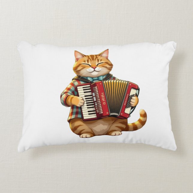 Almofada Decorativa Der Akkordeon-Meister (Frente)