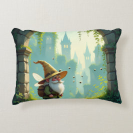 Almofada Decorativa Der Bienenführer-Gnom – Hüter des Honigs