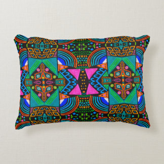Almofada Decorativa Desenho de arte africano. Padrão asteca sem costur