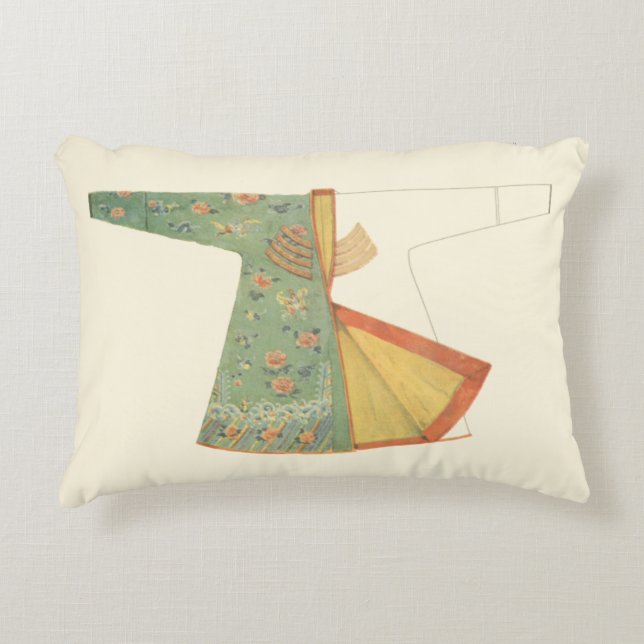 Almofada Decorativa Desenho de Kimono semiacabado (Frente)