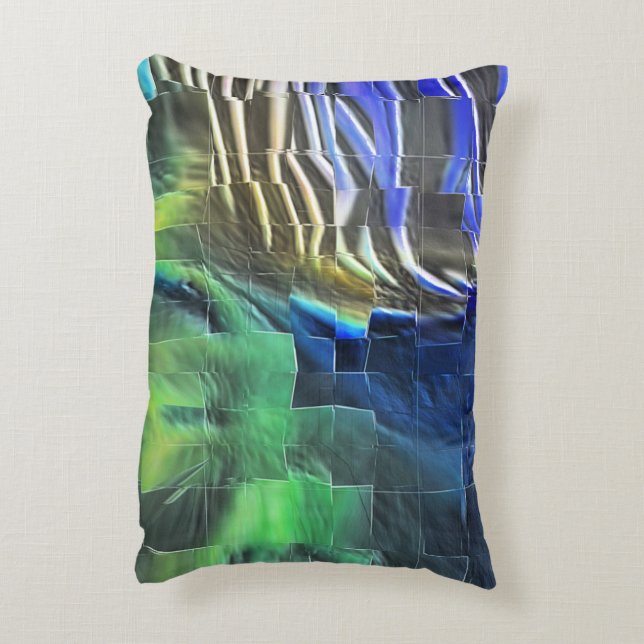 Almofada Decorativa desenho do mosaico abstrato ligeiramente esculpido (Verso(Vertical))