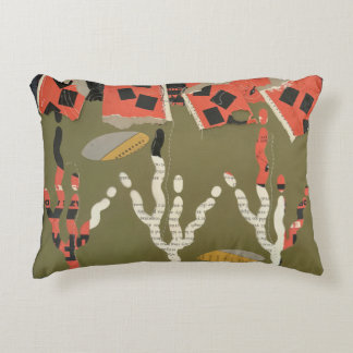 Almofada Decorativa desenho floral abstrato em algodão