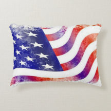 Desenho Vintage da Bandeira Americana