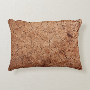 Almofada Decorativa Deserto de rachaduras de erosão rachadas