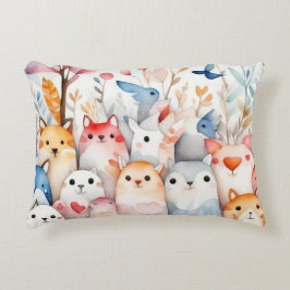 Almofada Decorativa Design bonitinho de animais florais