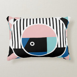 Almofada Decorativa Design de abstrato de Memphis. Marca geométrica fa