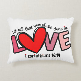 Almofada Decorativa Design de Citação Bíblica Inspiracional