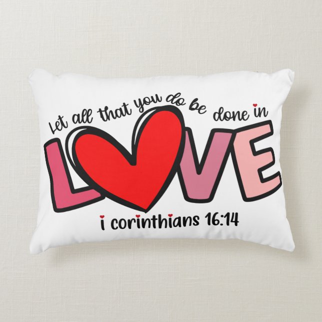 Almofada Decorativa Design de Citação Bíblica Inspiracional (Frente)