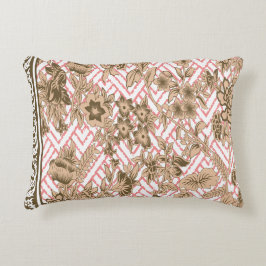 Almofada Decorativa Design de coral têxtil com ouro intrincado pa