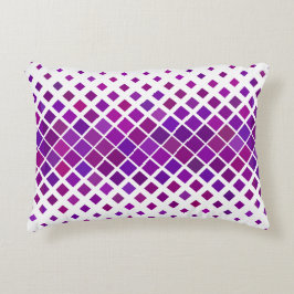 Almofada Decorativa Design de diamantes magenta púrpura