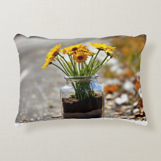 Almofada Decorativa design de flores coloridas do travesseiro