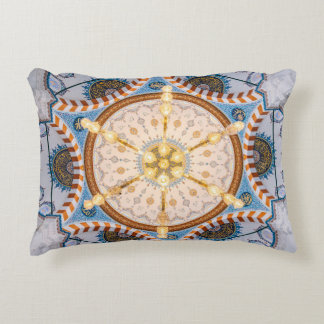 Almofada Decorativa Design de teto amarelo, azul e amarelo