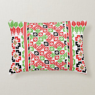 Almofada Decorativa Design do bordado palestino Tatreez impresso
