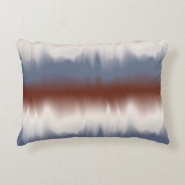 Almofada Decorativa Design Moderno Misturado de Vermelho, Branco e Azu