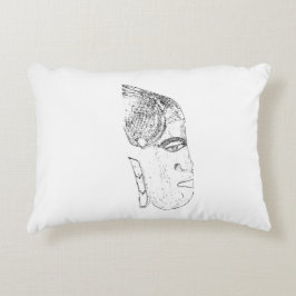 Almofada Decorativa design tête femme africaine