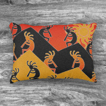 Design Tribal Sunset Cactus Kokopelli
