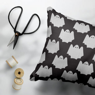 Almofada Decorativa Dia das Bruxas, Fantasma Assustador, Doce ou Trave