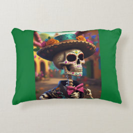 Almofada Decorativa Dia De Los Muertos Mariachi