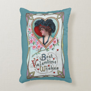 Almofada Decorativa Dia dos Namorados Vintage, Mulher Elegante em um C
