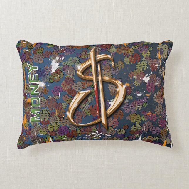 ALMOFADA DECORATIVA DINHEIRO (Frente)