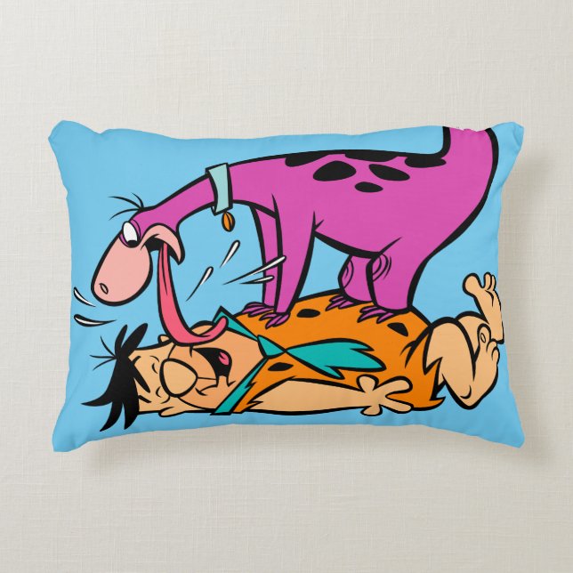 Almofada Decorativa Dino Licking Fred Flintstone (Frente)
