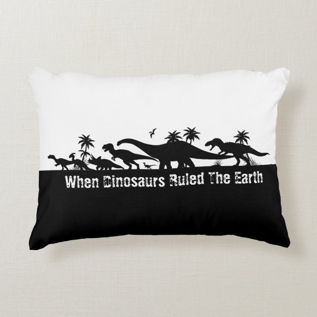 Almofada Decorativa Dinossaur Silhouettes (Frente)