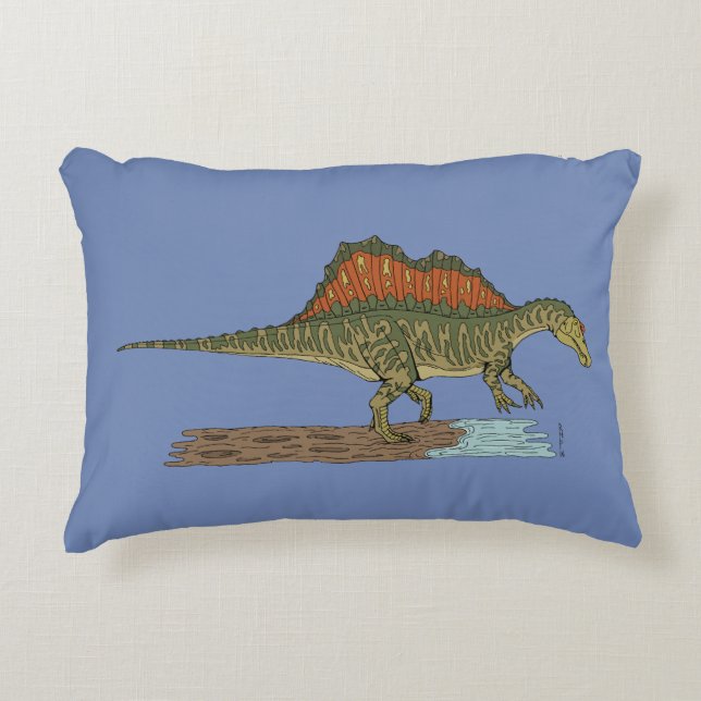 Almofada Decorativa Dinossauro Cretáceo Espinossauro (Frente)