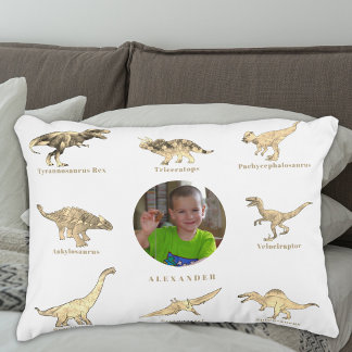 Almofada Decorativa Dinossauro Meninos Personalizados Nome e Foto