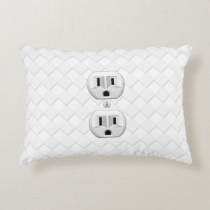 Almofada Decorativa Disjunção de tomada elétrica Personaliza isso